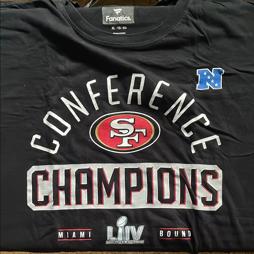 Fanatics Black Conference Champions T-Shirt
